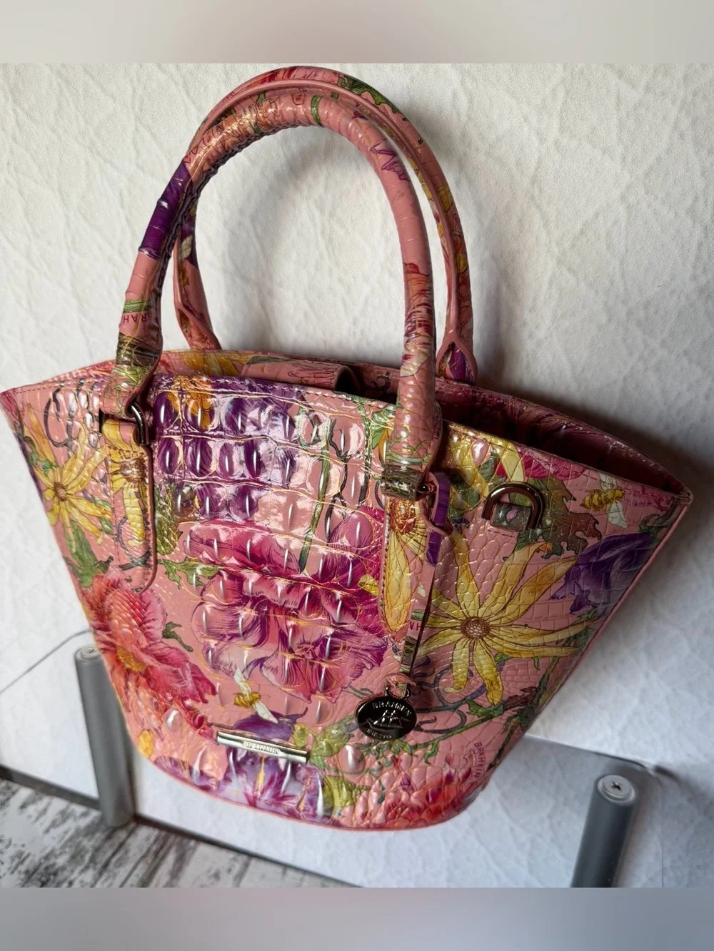Gorgeous Brahmin Jenny perennial Shoulder Bag NWT flowers Botanical FLoral FIRM